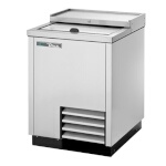True TD-24-7-S-HC - Bottle Cooler, flat top, (4-1/2cs) 12 oz. bottles, (1) lid, stainless steel exterior